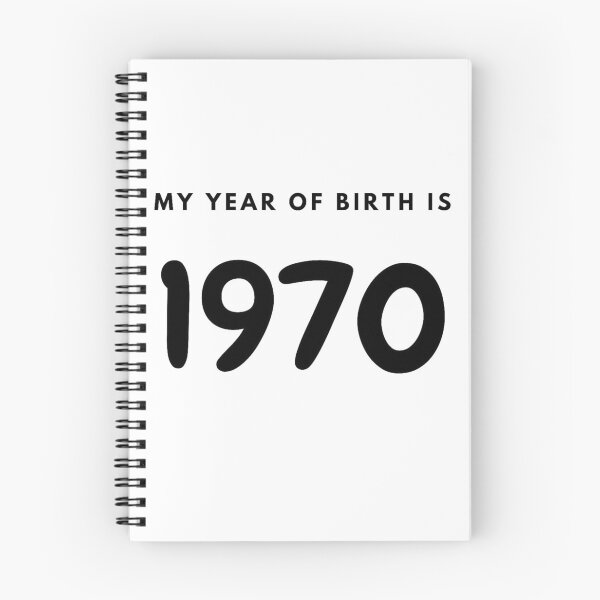 Item preview, My Year of Birth is 1970 designed and sold by LittleWorldShop.