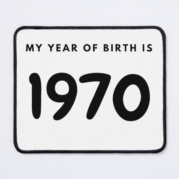 Item preview, My Year of Birth is 1970 designed and sold by LittleWorldShop.