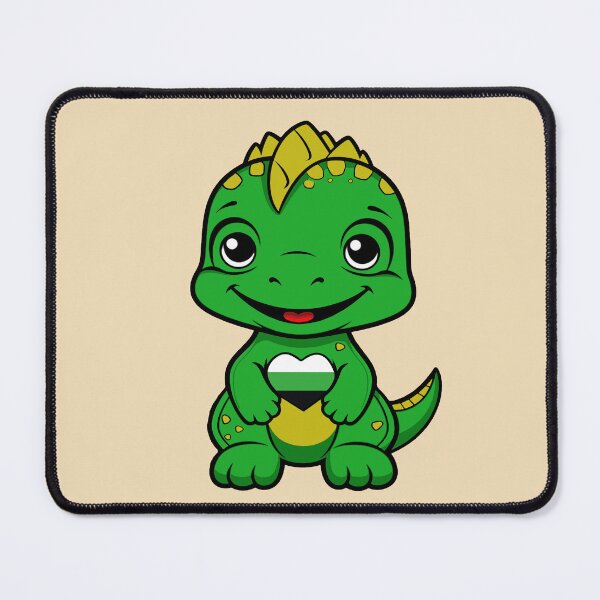 Item preview, Cute Neutrois Pride Flag Dinosaur, Subtle Kawaii Neutrois Dino Design designed and sold by Travelslightly.