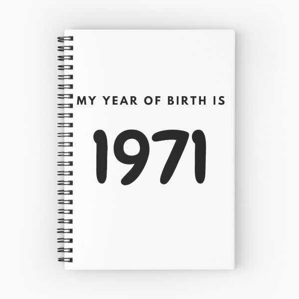 Item preview, My Year of Birth is 1971 designed and sold by LittleWorldShop.