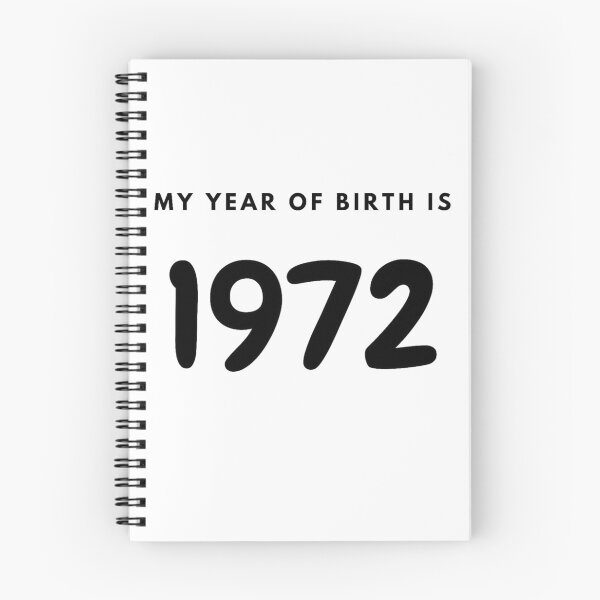 Item preview, My Year of Birth is 1972 designed and sold by LittleWorldShop.