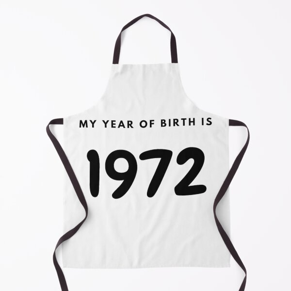 Item preview, My Year of Birth is 1972 designed and sold by LittleWorldShop.