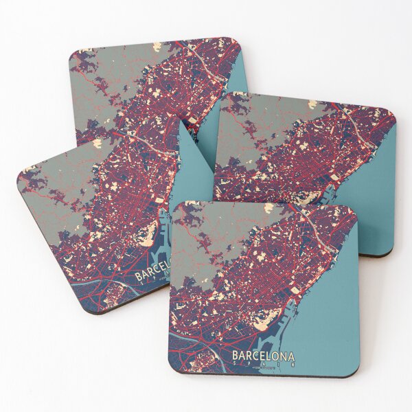 Item preview, Barcelona City Map of Spain - Hope designed and sold by deMAP.