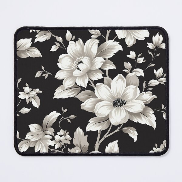 Item preview, Black White Flower Pattern Spring Aesthetic Marguerite Blasingame Season designed and sold by SMARTKIT DESIGNAGENCY.