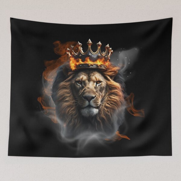 Item preview, warrior burning lion  designed and sold by Lunaawga.