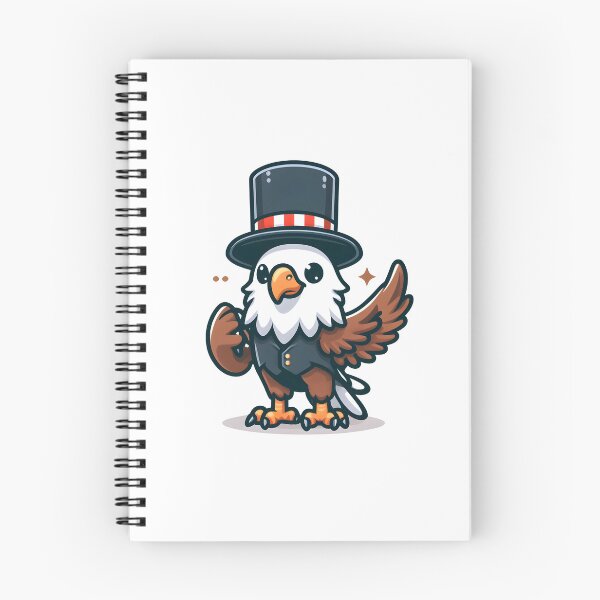Item preview, Kawaii Eagle: A Top Hat designed and sold by CanvasCutie.