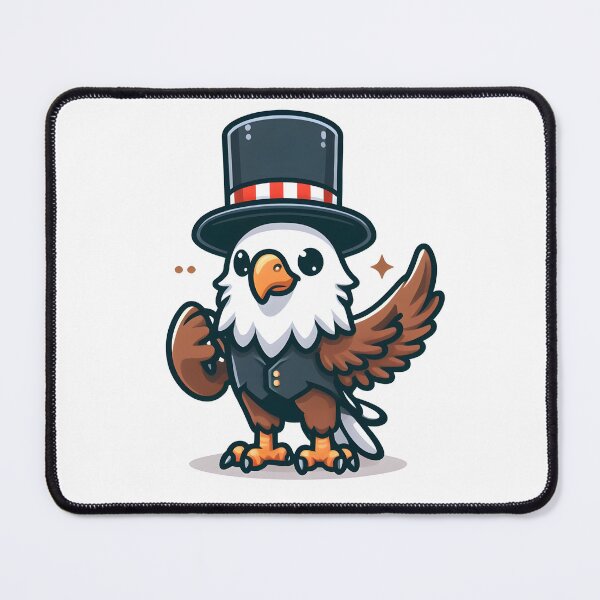Item preview, Kawaii Eagle: A Top Hat designed and sold by CanvasCutie.