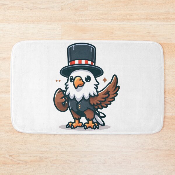 Item preview, Kawaii Eagle: A Top Hat designed and sold by CanvasCutie.