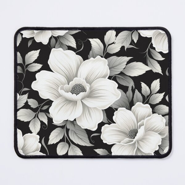 Item preview, Black White Flower Pattern Spring Aesthetic Marguerite Blasingame Season designed and sold by SMARTKIT  DESIGNAGENCY.