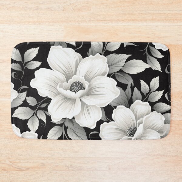 Item preview, Black White Flower Pattern Spring Aesthetic Marguerite Blasingame Season designed and sold by SMARTKIT  DESIGNAGENCY.