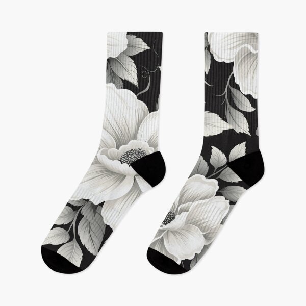 Item preview, Black White Flower Pattern Spring Aesthetic Marguerite Blasingame Season designed and sold by SMARTKIT  DESIGNAGENCY.