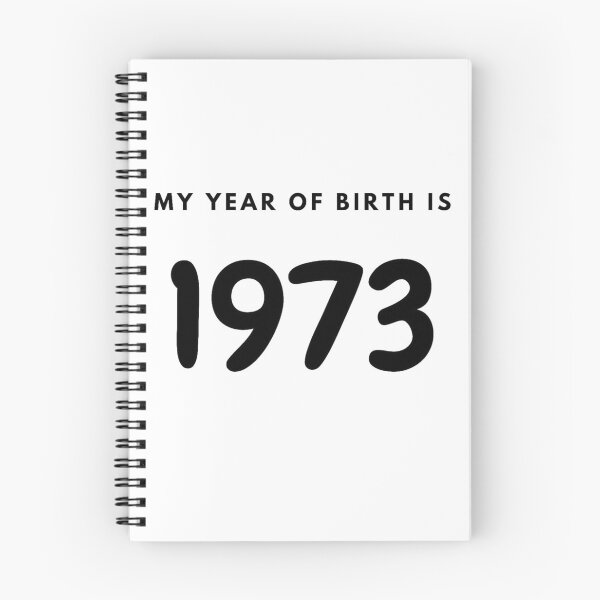 Item preview, My Year of Birth is 1973 designed and sold by LittleWorldShop.