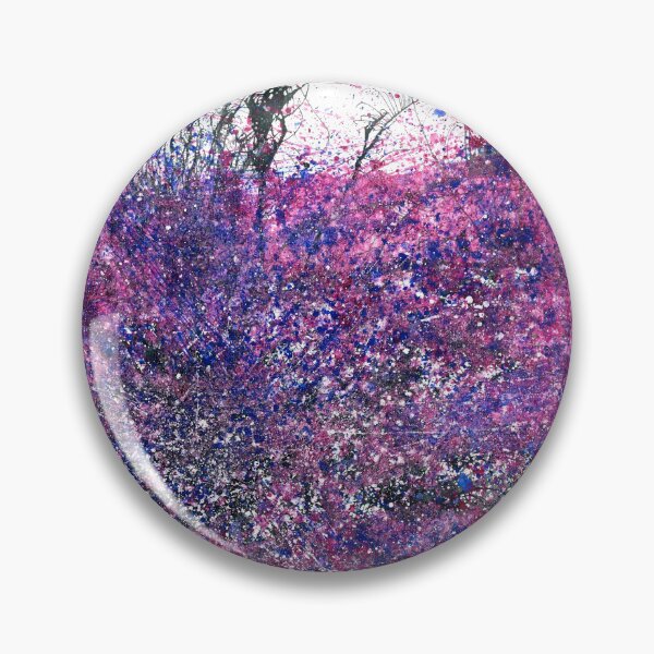 Item preview, The Spiritual Energy Within #500 Original Hand-painted Abstract Painting Detail 3 In Blue Pink Purple Black Jewel Tones Inspired By Cosmic Nebula Supernova Starburst Universe Interstellar Space Art 5D designed and sold by Rainbow Artist Orlando L.