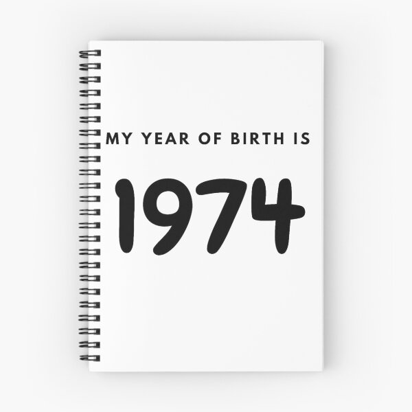 Item preview, My Year of Birth is 1974 designed and sold by LittleWorldShop.