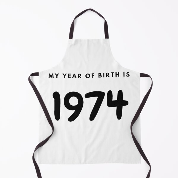 Item preview, My Year of Birth is 1974 designed and sold by LittleWorldShop.