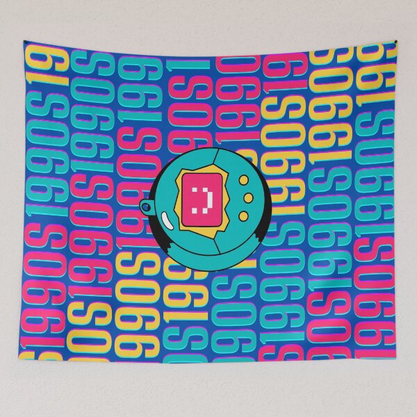 Item preview, 1990s retro design 27 - Dark Blue Background designed and sold by PunjabanJatti.