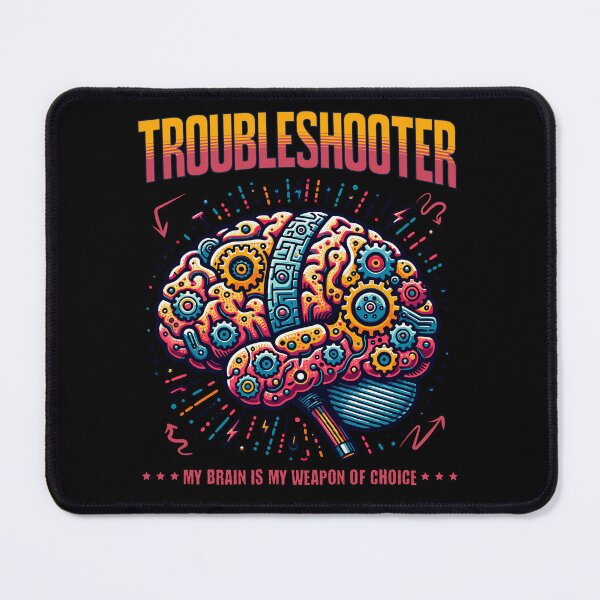 Item preview, Troubleshooter - My brain is my weapon of choice - Funny qoute designed and sold by JoksterHaven.