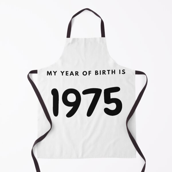 Item preview, My Year of Birth is 1975 designed and sold by LittleWorldShop.