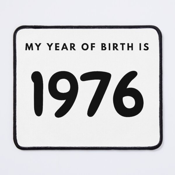 Item preview, My Year of Birth is 1976 designed and sold by LittleWorldShop.