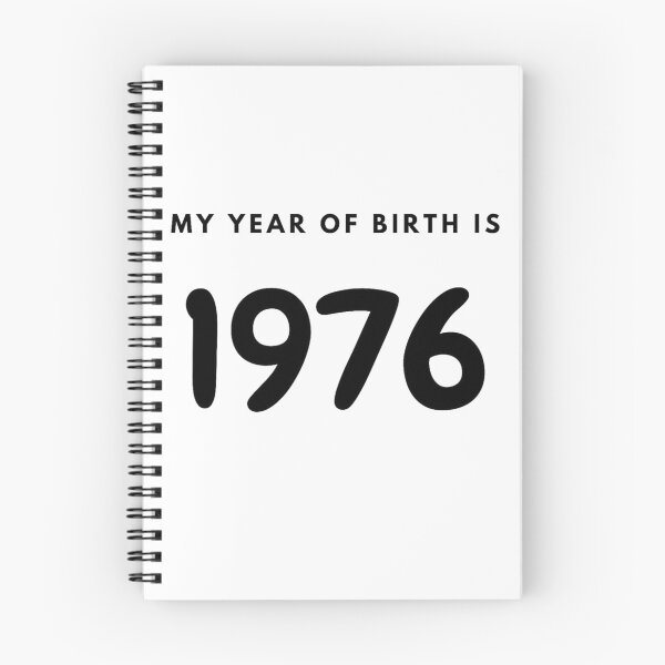 Item preview, My Year of Birth is 1976 designed and sold by LittleWorldShop.
