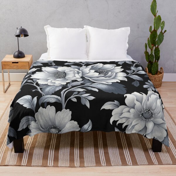 Item preview, Black White Flower Pattern Spring Aesthetic Marguerite Blasingame Season designed and sold by SMARTKIT DESIGNAGENCY.