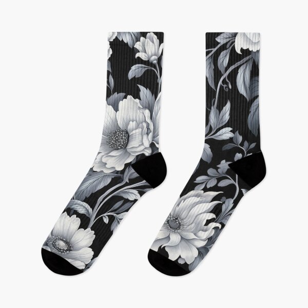 Item preview, Black White Flower Pattern Spring Aesthetic Marguerite Blasingame Season designed and sold by SMARTKIT  DESIGNAGENCY.