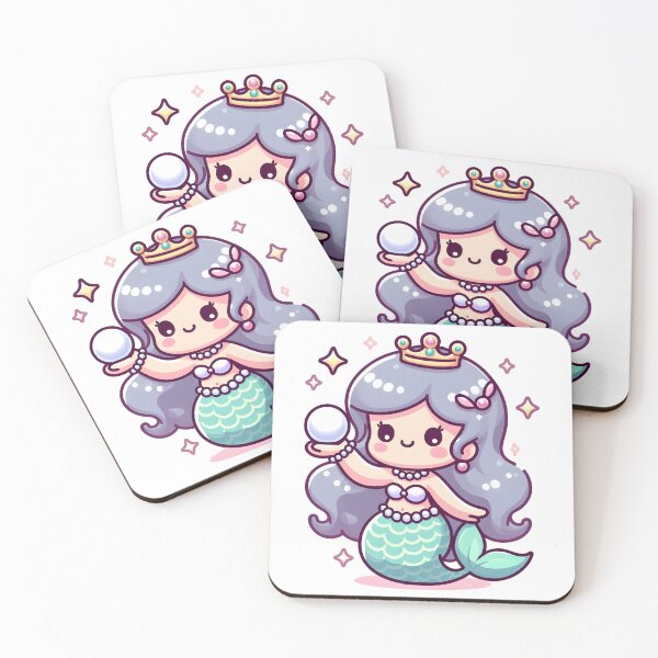 Item preview, Kawaii Mermaid: Pearl Necklace designed and sold by CanvasCutie.
