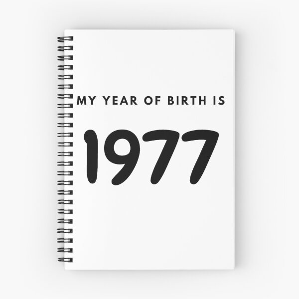 Item preview, My Year of Birth is 1977 designed and sold by LittleWorldShop.