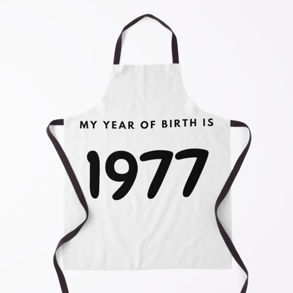 Item preview, My Year of Birth is 1977 designed and sold by LittleWorldShop.