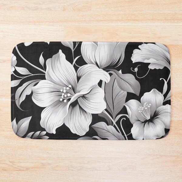 Item preview, Black White Flower Pattern Spring Aesthetic Marguerite Blasingame Season designed and sold by SMARTKIT  DESIGNAGENCY.