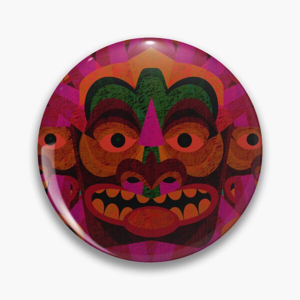 Item preview, Hawaiian Beach Party Tiki Heads designed and sold by AntiqueImages.