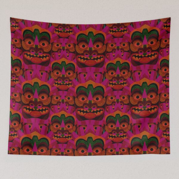 Item preview, Hawaiian Beach Party Tiki Heads designed and sold by AntiqueImages.