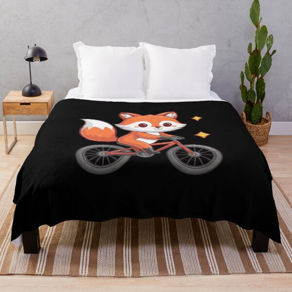 Item preview, Kawaii fox riding on a bike designed and sold by MaateoDesign.