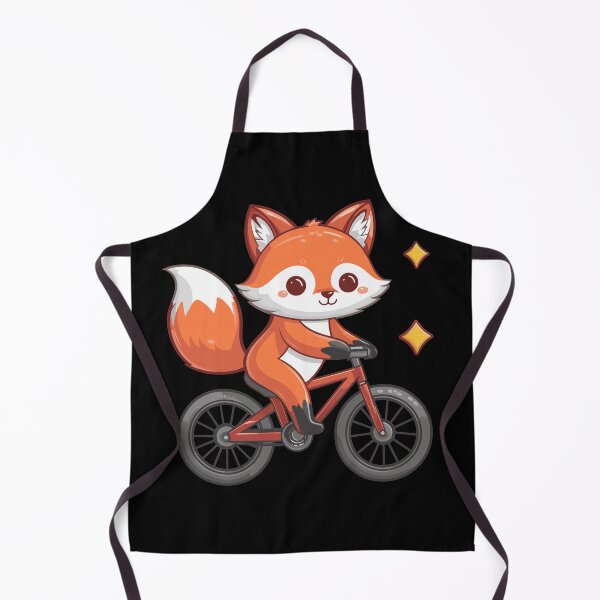 Item preview, Kawaii fox riding on a bike designed and sold by MaateoDesign.