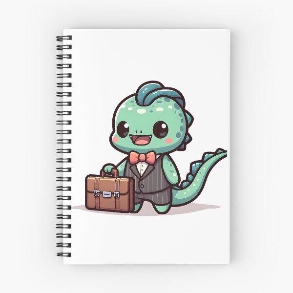 Item preview, Kawaii Tiny Basilisk With A Briefcase designed and sold by CanvasCutie.