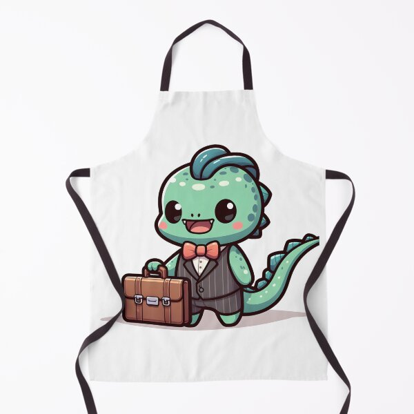 Item preview, Kawaii Tiny Basilisk With A Briefcase designed and sold by CanvasCutie.