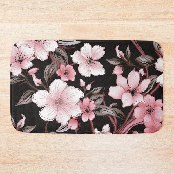 Item preview, Pink Black Flower Pattern Spring Aesthetic Marguerite Blasingame Happy Season designed and sold by SMARTKIT  DESIGNAGENCY.