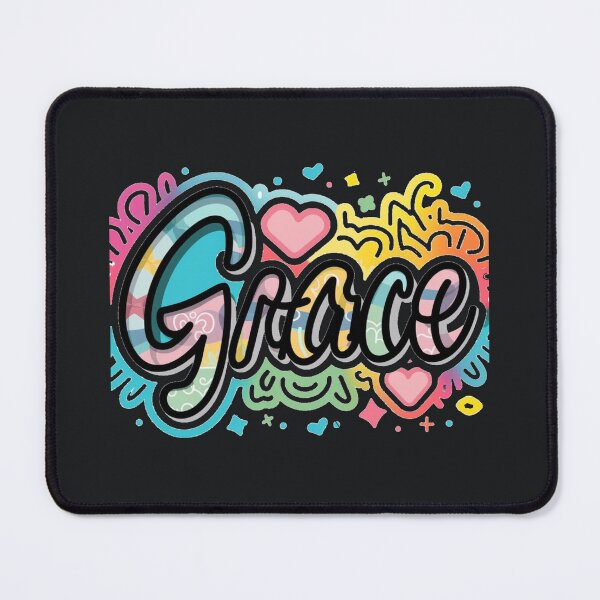 Item preview, grace name pink heart designed and sold by bukajart.
