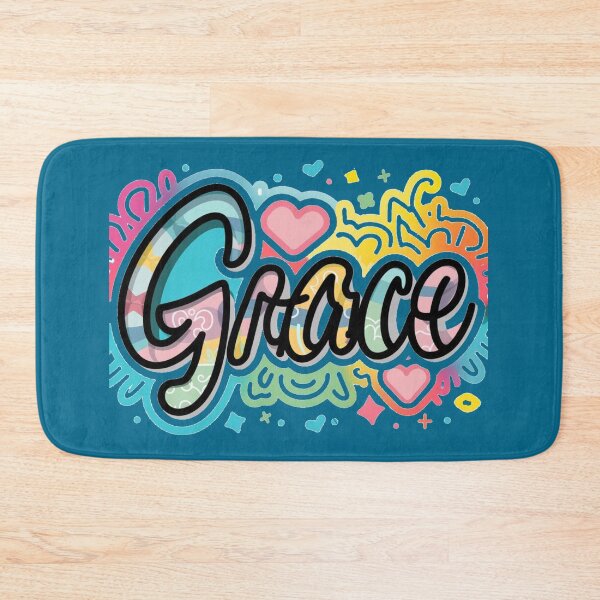 Item preview, grace name pink heart designed and sold by bukajart.