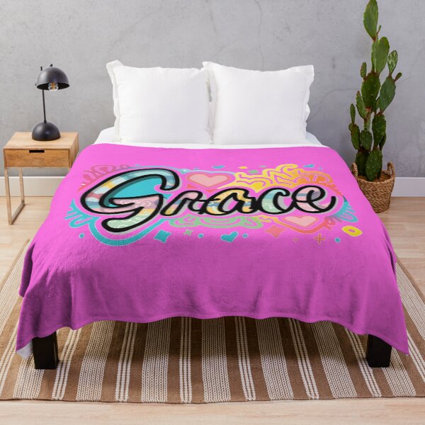 Item preview, grace name pink heart designed and sold by bukajart.