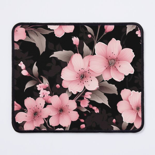 Item preview, Pink Black Flower Pattern Spring Aesthetic Marguerite Blasingame Happy Season designed and sold by SMARTKIT  DESIGNAGENCY.