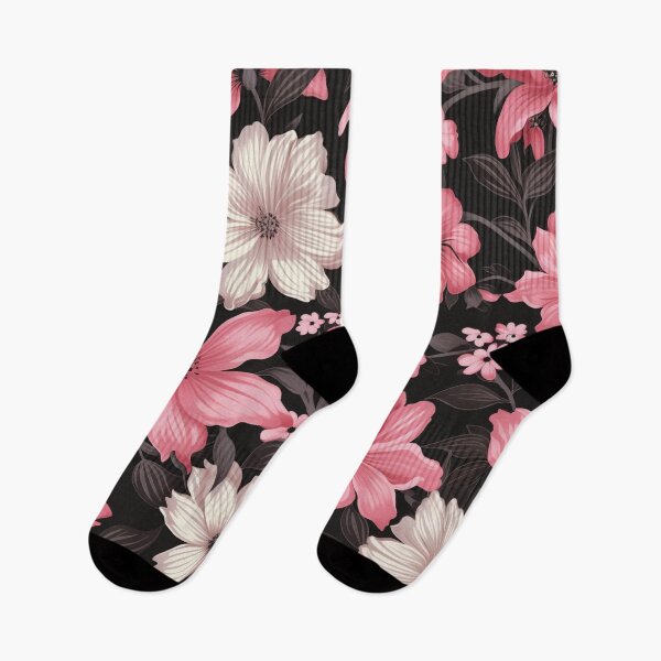 Item preview, Pink Black Flower Pattern Spring Aesthetic Marguerite Blasingame Happy Season designed and sold by SMARTKIT  DESIGNAGENCY.