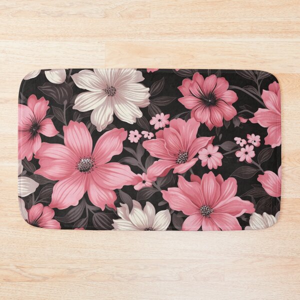 Item preview, Pink Black Flower Pattern Spring Aesthetic Marguerite Blasingame Happy Season designed and sold by SMARTKIT  DESIGNAGENCY.