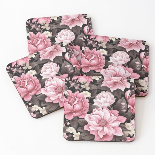 Item preview, Pink Black Flower Pattern Spring Aesthetic Marguerite Blasingame Happy Season designed and sold by SMARTKIT  DESIGNAGENCY.