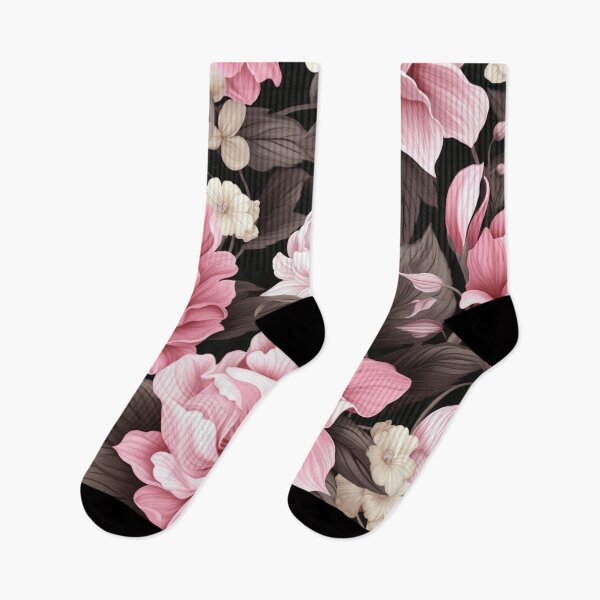 Item preview, Pink Black Flower Pattern Spring Aesthetic Marguerite Blasingame Happy Season designed and sold by SMARTKIT  DESIGNAGENCY.