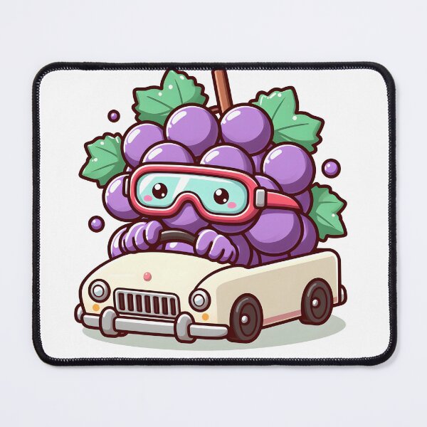 Item preview, Kawaii Grapes: Wearing Driving Goggles designed and sold by CanvasCutie.