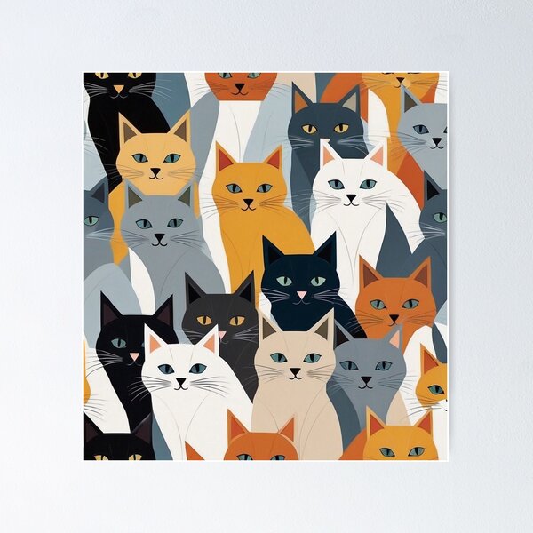Item preview, RogerPattern - "Whimsical Whiskers: Kitten Art" designed and sold by RogerPattern.