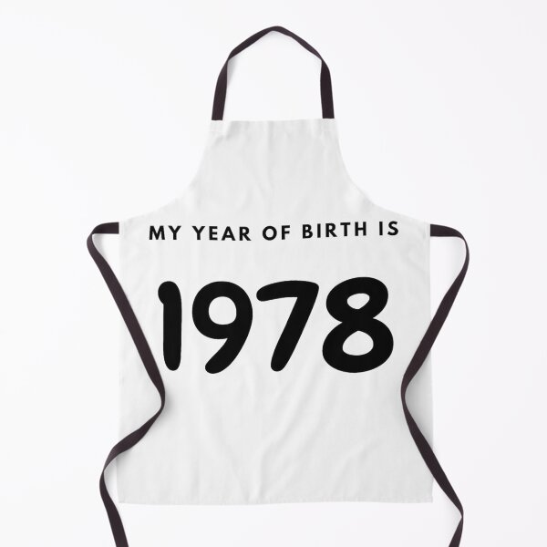 Item preview, My Year of Birth is 1978 designed and sold by LittleWorldShop.