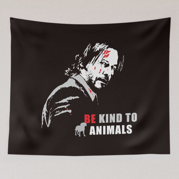 Item preview, 235 John Wick - Keanu Reeves - Be Kind To Animals designed and sold by Lorolcombe.
