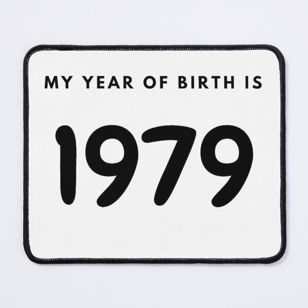 Item preview, My Year of Birth is 1979 designed and sold by LittleWorldShop.
